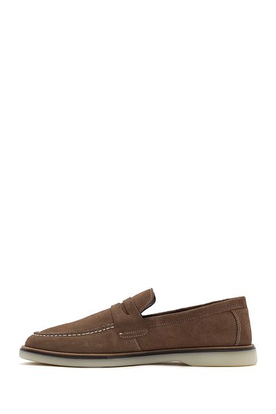 Derimod Men's Mink Suede Leather Casual Loafer 25Sfd 680710