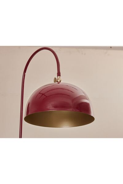 Luzarana Sonart Lambader Bordo Metal Tasarım Lüx Yerden Aydınlatma