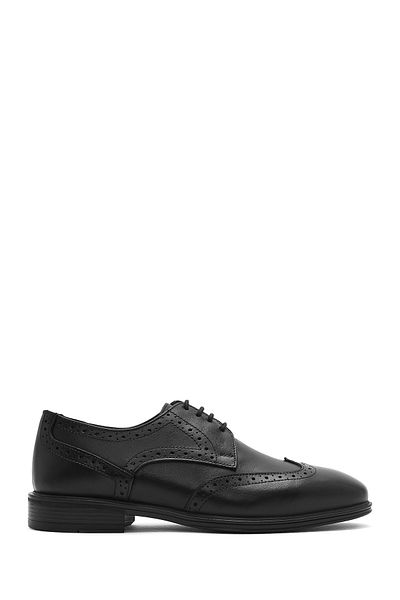 Derimod Men's Black Lace-Up Leather Casual Shoes 25Sfd 710818