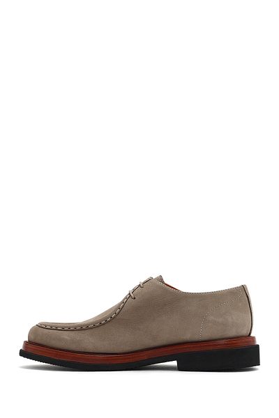 Derimod Men's Mink Lace-Up Nubuck Leather Casual Shoes 25Sfd7223V3