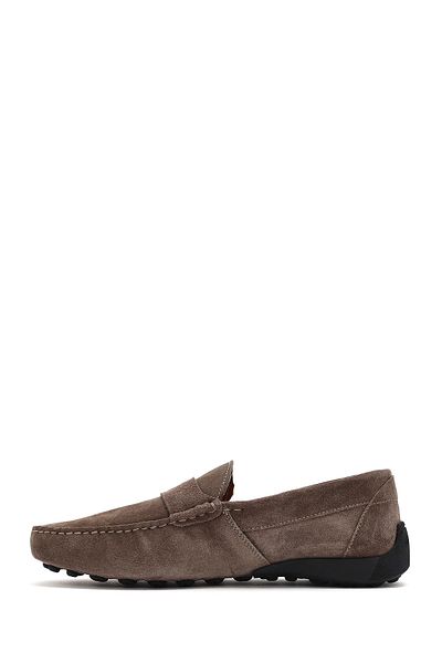 Derimod Men's Mink Suede Leather Loafer 25Sfd 654510