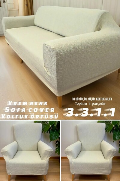 Hacer jakarli Koltuk Örtüsü 3.3.1.1 Koltuk Kılıfı Takımı Sofa Cover Ev Tekstili