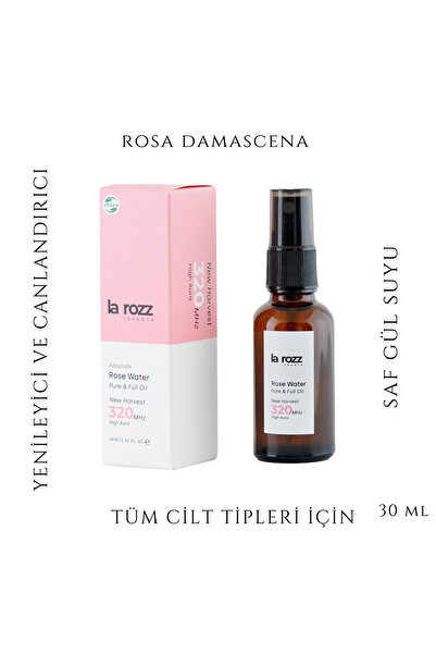 La Rozz Isparta Tam Yağlı Doğal Gül Suyu 30 ml