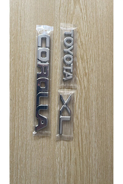 restinal TOYOTA COROLLA XL YAZISI TOYOTA COROLLA EFSANE KASA XL YAZI 3LÜ SET ...