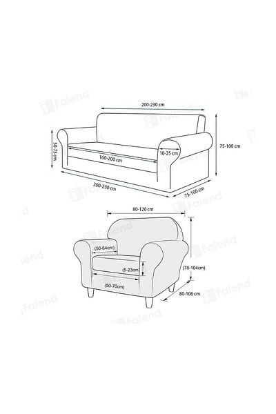 HACER HOME HANSARAY catifea Elastic 3 3 1 1 Set huse pentru scaune |   Husa canapea |   Husa pentru canapea extensibila