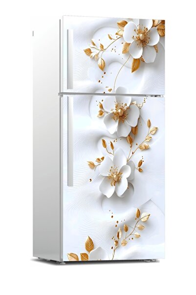RENKLİ HOBBY Buzdolabı Kapağı Kaplama Sticker - Kapak Folyo Desen Kaplama