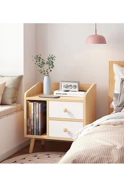 sharpdo Modern Minimalist Multifunctional Bedroom Bedside Storage Cabinet