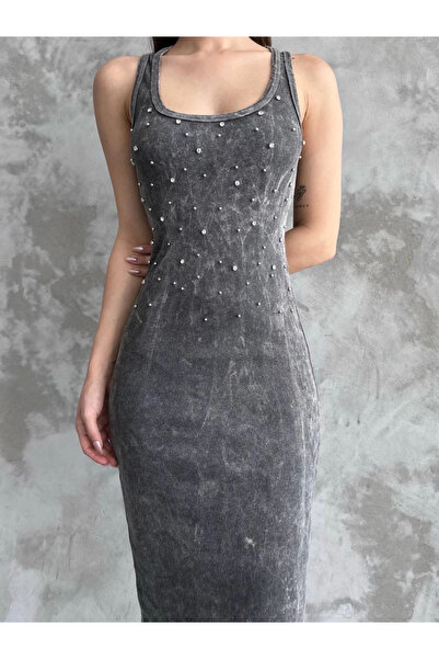 evolise Strappy Dress with Stones