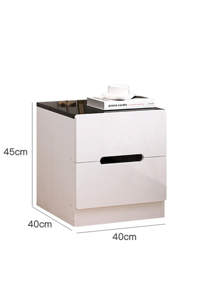 sharpdo European-style Light Luxury Bedside Table With Drawers 40*40*45cm