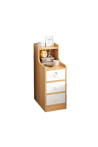 sharpdo Stylish Simple Nightstand with Drawer Desk Organizer