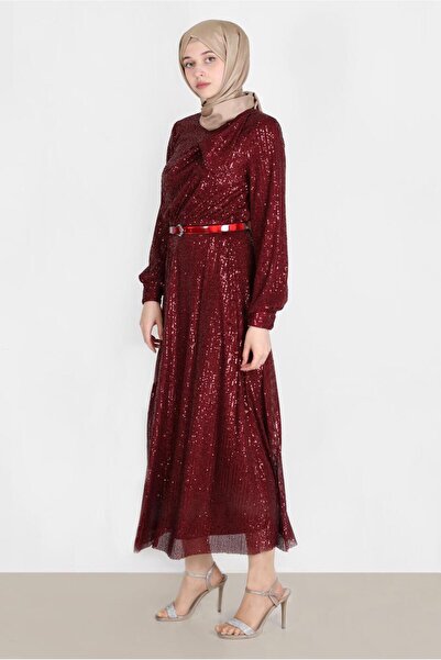 Alvina Fiyonk Detaylı Pul Payet Abiye 50232