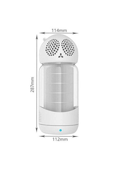 Yelajoy Portable smart air purifier,360° air intake,triple filtration,low noise,suitable for travel,white