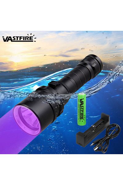 Choice 18650battery PURPLE UV LED Portable lamp powerful Aluminum Diving Torch Lamp Super Mini 9 LED Flashl
