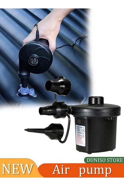 Generic Portable electric camping inflatable pump with 3 nozzles