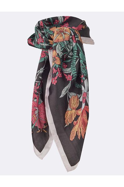 Jimmy Key Mixed Floral Pattern Woven Scarf