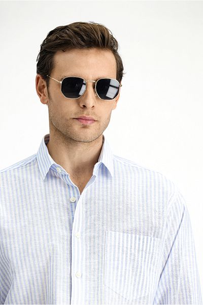 Kiğılı UV400 Protection Metal Frame Sunglasses for Men