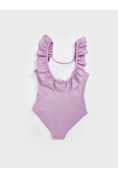 LC Waikiki LCW Kids Purple Fast Drying UV Protection Girl's Swimsuit
