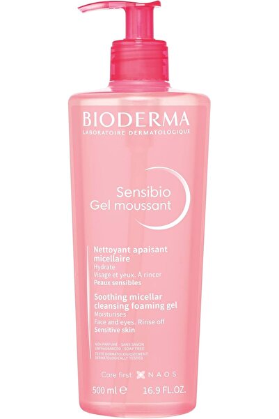 Bioderma جل منظف رغوي بماء ميسيلار سينسيبيو للبشرة الحساسة من بيوديرما، 500 مل