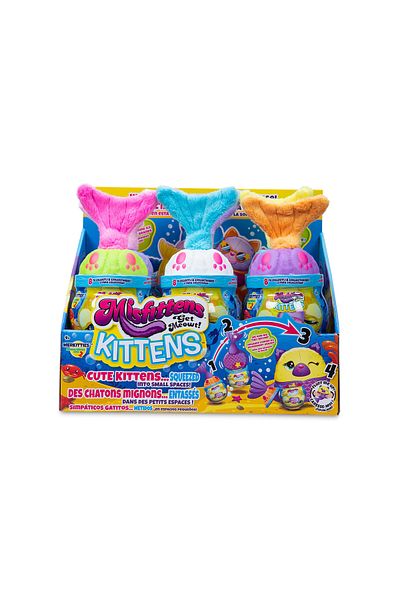 Misfittens Kittens Fish Bowl, Assorted 1 Piece (Style May Vary) | Merkitties Plush Toy | Soft Toy