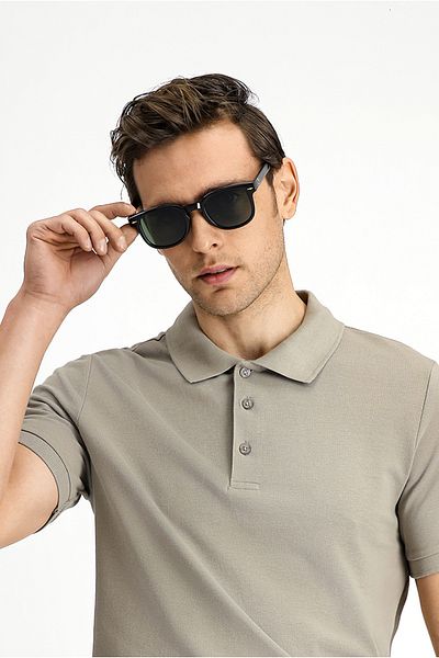Kiğılı Bone Frame Men's Sunglasses with Uv400 Protection