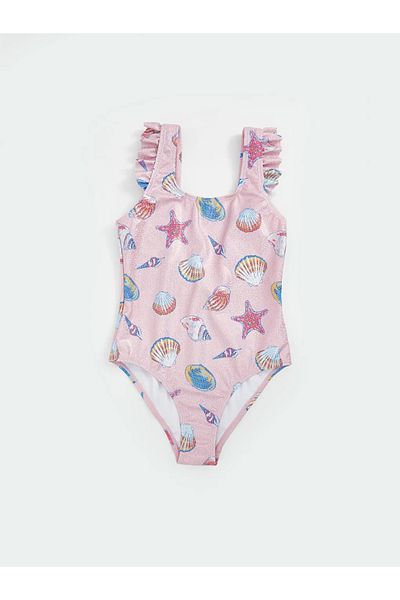 LC Waikiki Lcw Kids Pink Quick Dry Girls Swimsuit