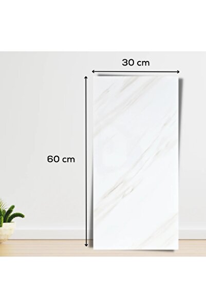 Flippy Set of 10 PVC Wall Panels, 60x30 cm, 1.5 mm, Marble Effect, Yellow