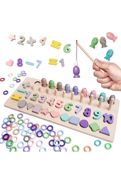 OEM Joc Educativ Lemn Pescuieste Numerele