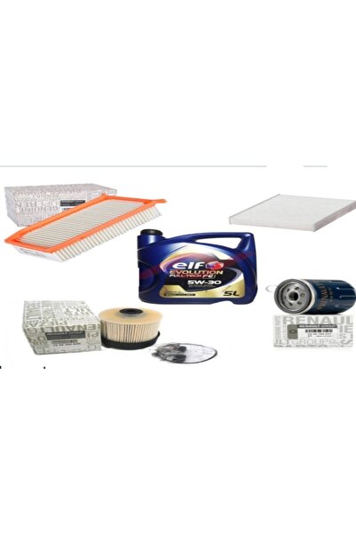 ELF Clio 4 Bakım Seti Yağ/ Filtre 5li Set