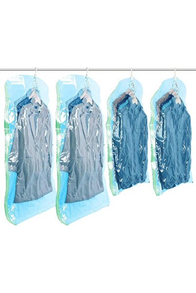 COOYA Hanging Vacuum Storage Sealer Space Saver Bags for Clothes, Coat, Closet Organizers