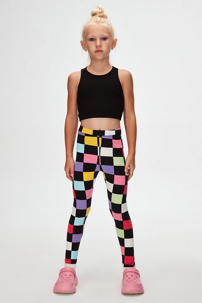 LOVETTI الجوارب الصيفية للفتيات منقوشة Op Art Chechers