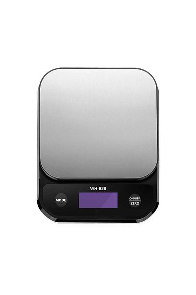 COOYA Digital Kitchen Scales, 10kg/0.1g High-precision, Stainless Steel Surface, Waterproof Body