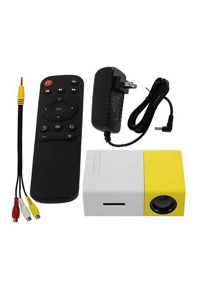 Generic YG300 Full HD LED Projector 600 Lumens 95105 Yellow/White