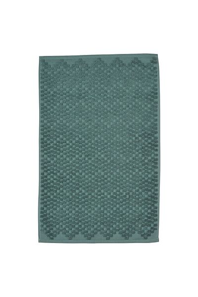 IKEA FJÄLLKATTFOT Bath mat, turquoise, 50 x 80 cm