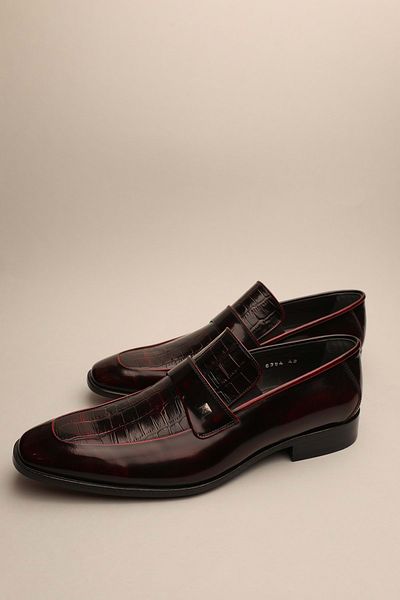 Gondol Piele naturală pentru bărbați Clasic Leather Claret Red 42 ttx.130