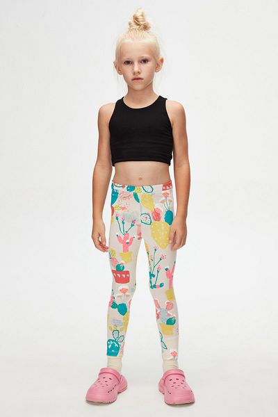 LOVETTI Spring Cactus Patterned Summer Tights for Girls
