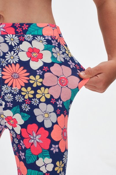 LOVETTI Neon Garden Girls' Patterned Summer Leggings