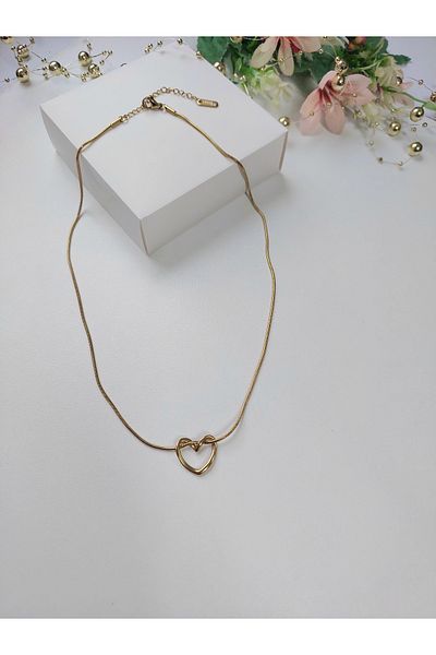 Lilamor الصلب القلب عقدة قلادة