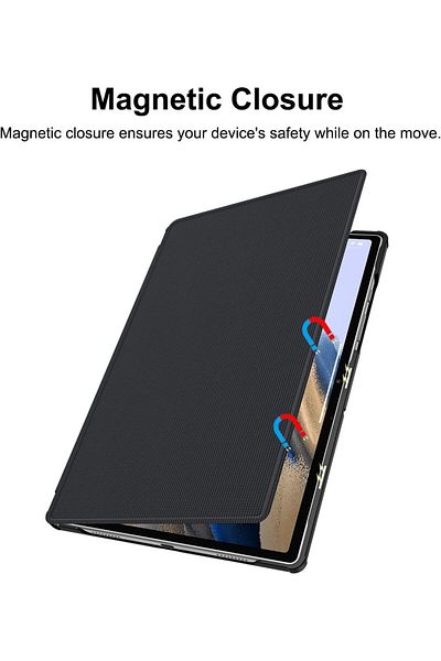 Söke Magnetic Protective Case For Samsung Galaxy Tab A8 Soke, Tpu, Gray, 10.5 Inches
