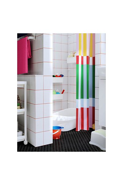 IKEA BANJANTRÄD Shower curtain, multicolour, 180 x 200 cm