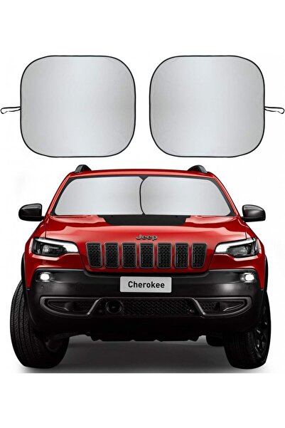 Kribin Set 2 parasolare auto Kribin, stofa Oxford, argintiu/negru, 71,1 x 81,...