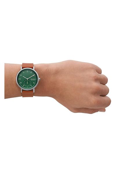 Generic Skagen Kuppel Watch For Men Quartz Chronograph Movement With Stainless Steel Or Leather Strap