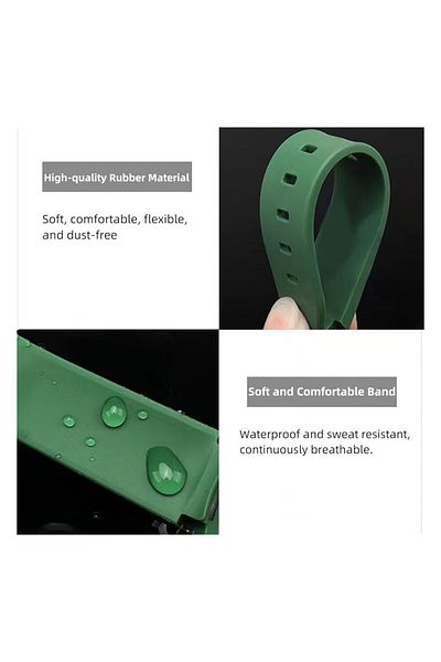 Generic Band Flexible Smartwatch Bracelet Versatile Breathable Silicone For Fit 2