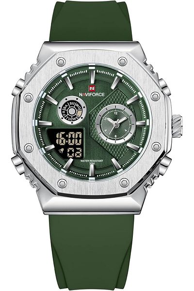 Generic Naviforce Men Dual Display Analog Digital Watch Multifunctional Military Quartz Wrist Watches Sport