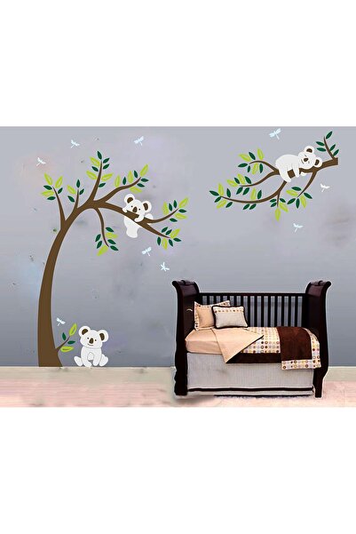 Luckkyy Set stickere de perete Luckkyy, model koala, vinil, multicolor, 203 x...