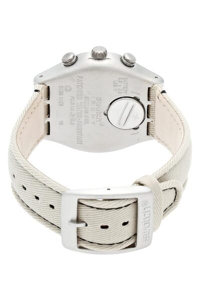 Generic Swatch Wild Ride Chronograph Beige Denim Mens Watch Ycs574