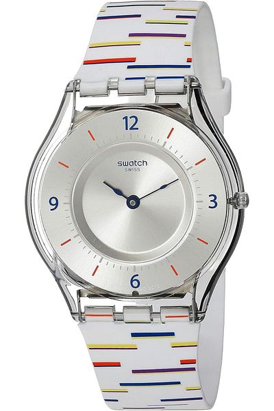 Generic Swatch Archi Mix Quartz Silicone Strap White 16 Casual Watch Model Sfe108