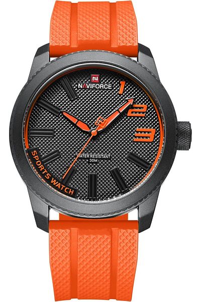 Generic Naviforce Sport Waterproof Watches For Students Boys Men Silicone Band Watch With Second Hand