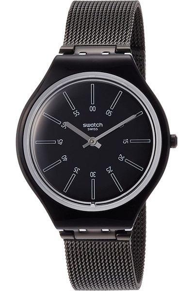 Generic Swatch Skinotte Black Strap Watch Svob100M Black Skinotte