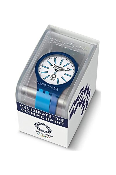 Generic Swatch Analogue Quartz Watch With Plastic Strap So27Z100 Strap