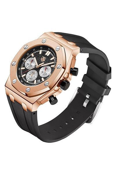 Generic Men Stainless Steel Magnetic Ball Quartz Watch Stylish Business Casual Timepiece With Mesh Strap